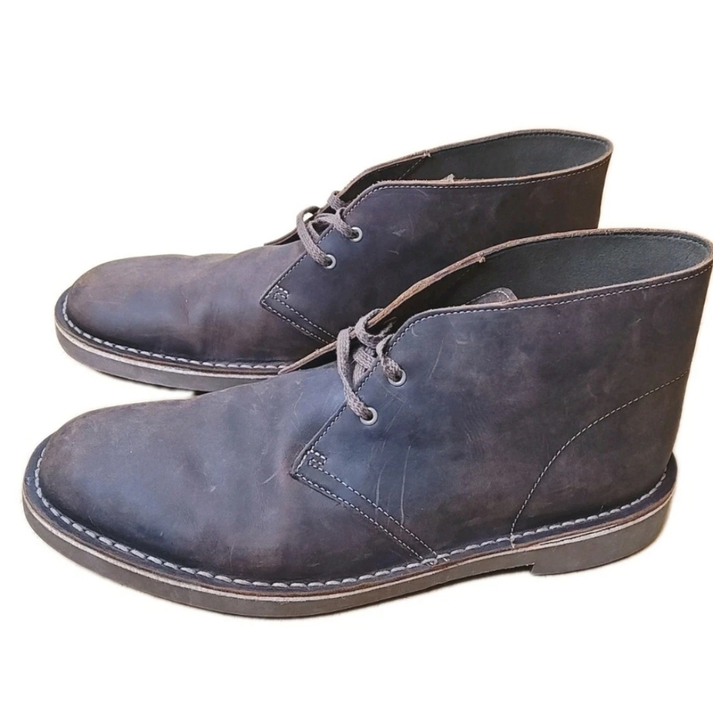 Clarks Brown Leather Chukkas Desert Boots Men Sz 11M Bushacre 2 Ultimate Comfort